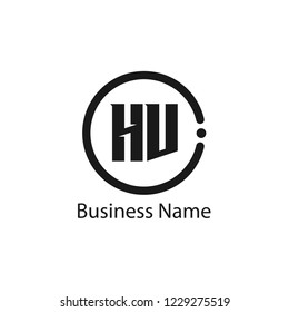 Initial Letter HV Logo Template Design