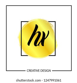 Initial Letter HX Logo Template Design