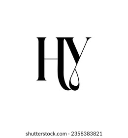 Initial letter Hy logo design creative modern symbol icon monogram