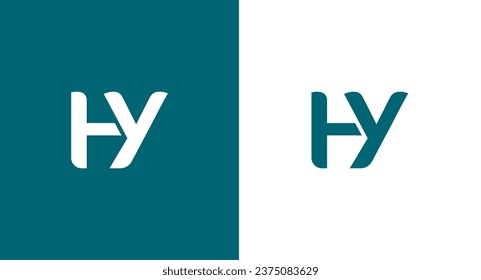 Initial Letter HY Logo Design Vector Template. Graphic Alphabet Symbol for Corporate Business Identity
