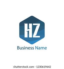 Initial Letter HZ Logo Template Design