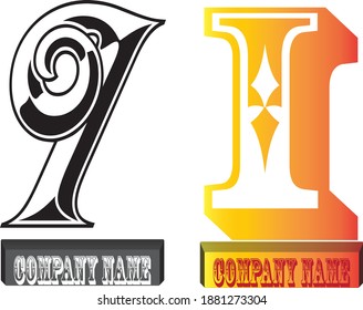 Initial letter I, I letter logo template vector design