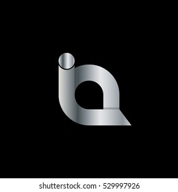 Initial Letter IA IO IN Rounded Lowercase Logo 