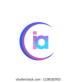 Initial Letter Ia Logotype Company Name Stock Vector (Royalty Free ...