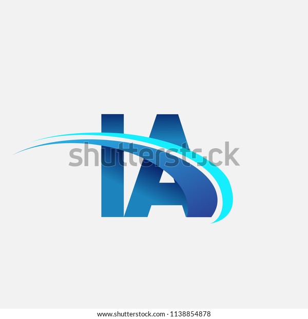 Initial Letter Ia Logotype Company Name Stock Vector (Royalty Free