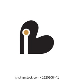 Plantillas de diseño de logotipo de letras iniciales ib o bi