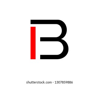 Initial Letter IB Logo Template Design