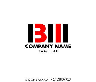 Initial Letter IBM Logo Template Design