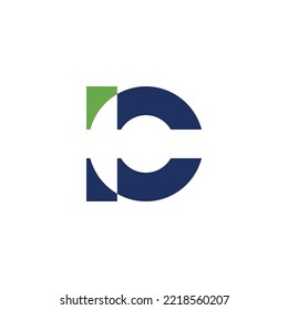 letra inicial logotipo IC
