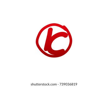 The initial letter IC handwritten logo