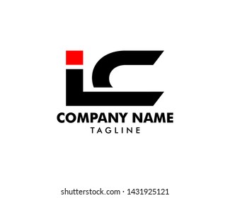 Initial Letter IC Logo Template Design