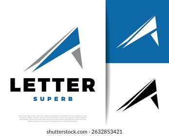 Initial Letter A Icon Illustration Design