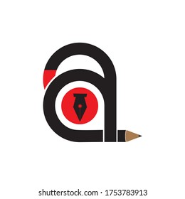 initial letter a icon logo vectors illustrations template design