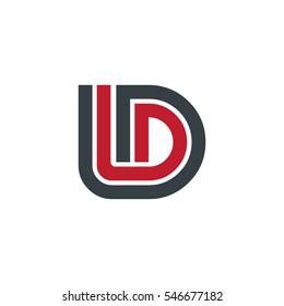 Initial Letter ID LD Linked design Logo