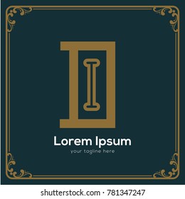 Initial letter ID logotype company name. Vector for company name.