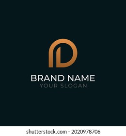 Initial letter ID Monogram Logo
