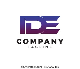 Initial Letter IDE Logo Template Design