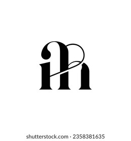 Letra inicial con logotipo diseño creativo símbolo moderno monograma
