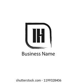 Initial Letter IH Logo Template Design