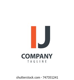 Initial Letter IJ Design Logo