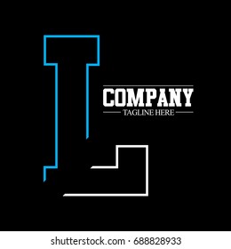 Initial Letter IL L Logo Icon Design Template Element