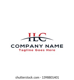 Initial letter ILC, overlapping movement swoosh horizon logo company design inspiration in red and dark blue color vector