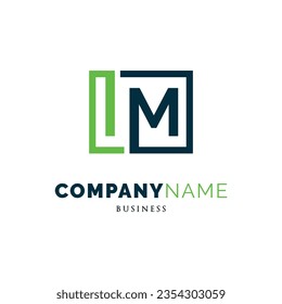 Initial Letter IM Icon Logo Design Template