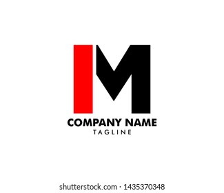 Initial Letter IM Logo Template Design