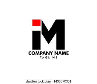 Initial Letter IM Logo Template Design