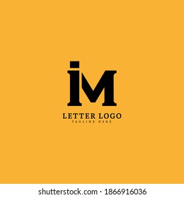 Initial Letter IM logotype company name monogram design for Company and Business logo.