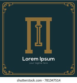 Initial letter IM logotype company name. Vector for company name.