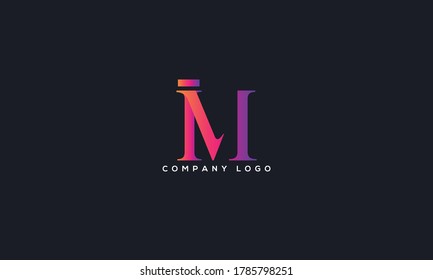 Initial Letter IM or MI Logo Design vector Template. Creative Abstract IM Logo Design Vector Illustration