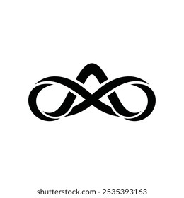 Initial Letter A with Infinity Icon Logo Design Inspiration