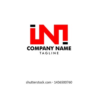 Initial Letter Ini Logo Template Design Stock Vector (Royalty Free ...