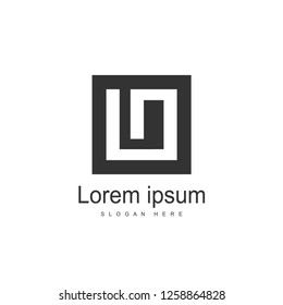 Initial Letter IO Logo Template Design. Minimalist letter logo template