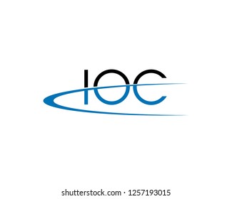 Initial Letter IOC Logo Template Design