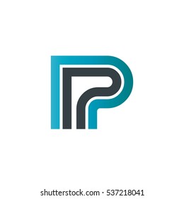 Initial Letter IP Linked Design Logo 