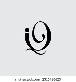 Initial Letter iq Logo Design Outstanding Creative Modern Symbol Sign