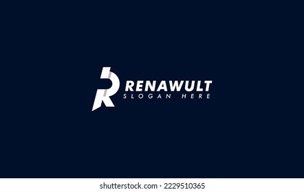 Diseño del logotipo IR de la letra inicial. Letra inicial IR utilizable para logotipos de marca de empresa y de empresa. Letra inicial elemento de plantilla de diseño de logotipo de vector plano IR.