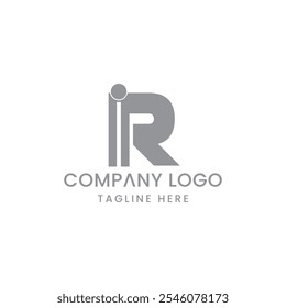 Letra inicial IR Diseño de logotipo Excepcional Creativo Moderno Símbolo Signo