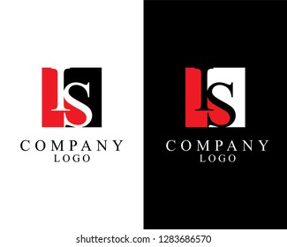 initial letter is, si square shape logo vector for company identity.