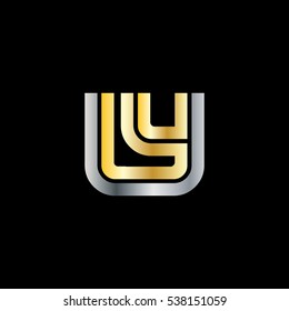 Initial Letter IY LY Linked Design Logo 