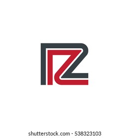Initial Letter IZ IR R Linked Design Logo