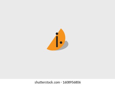 Initial Letter J with Abstract Design Logo Template. Vector Illustration