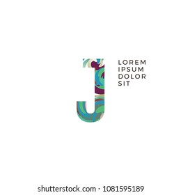 Initial Letter J Abstract Logo Design. Can be adapt to Corporate identity, logo, icon, symbol and brand identity.
