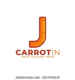 Vector de diseño del logotipo de la flecha J de la letra inicial. Diseñado para diseño de sitios Web, logotipo, aplicación, interfaz de usuario