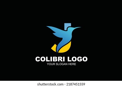 initial Letter J colibri  logo