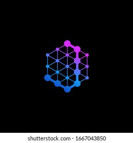 Diseño del logotipo de conexión carta inicial J