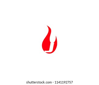 Initial Letter J Flame Icon Vector Logo Template Illustration Design