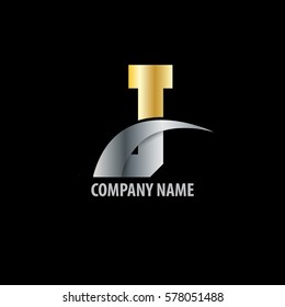 Initial Letter J Isolated Swoosh Logo